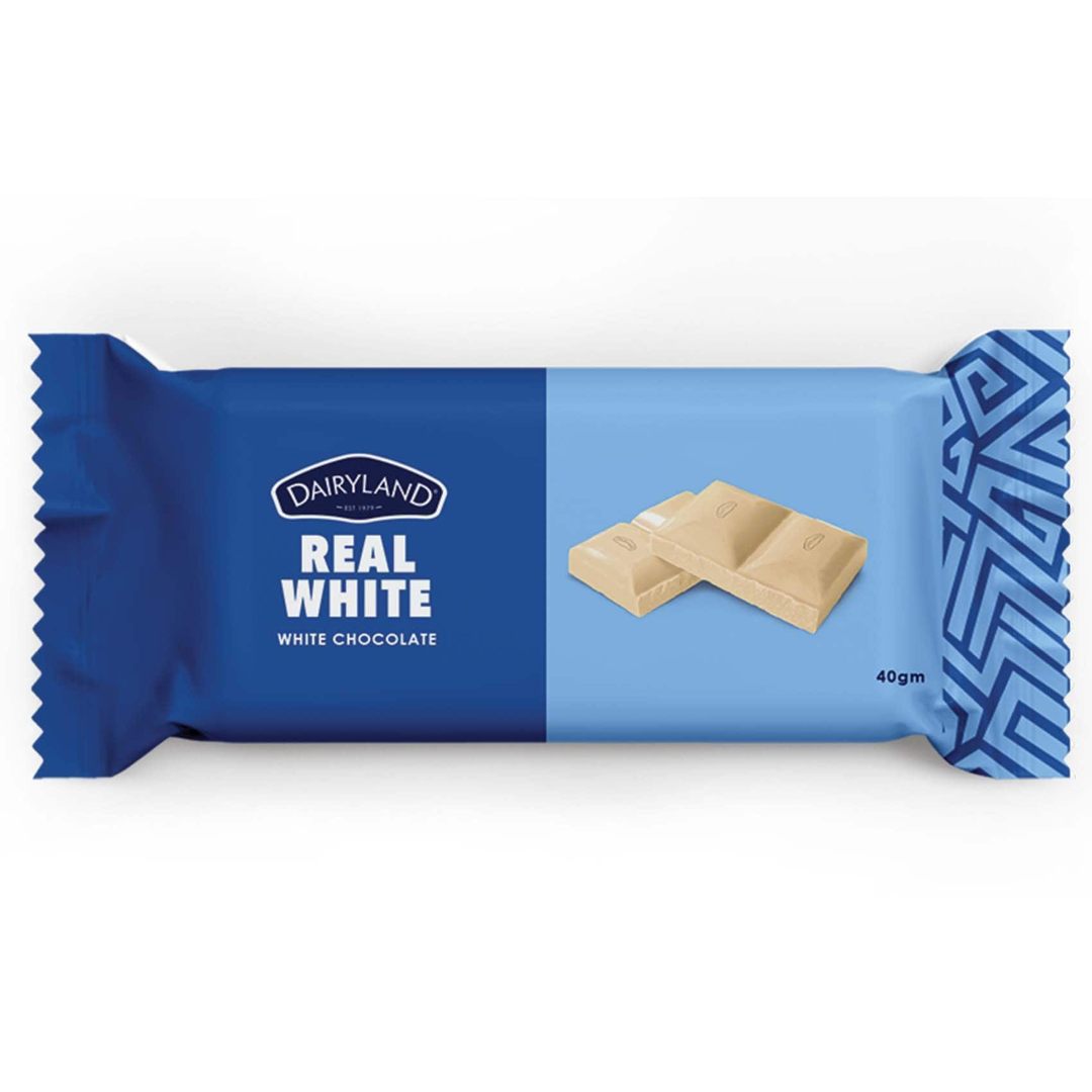 DAIRYLAND REAL WHITE CHOC 40G